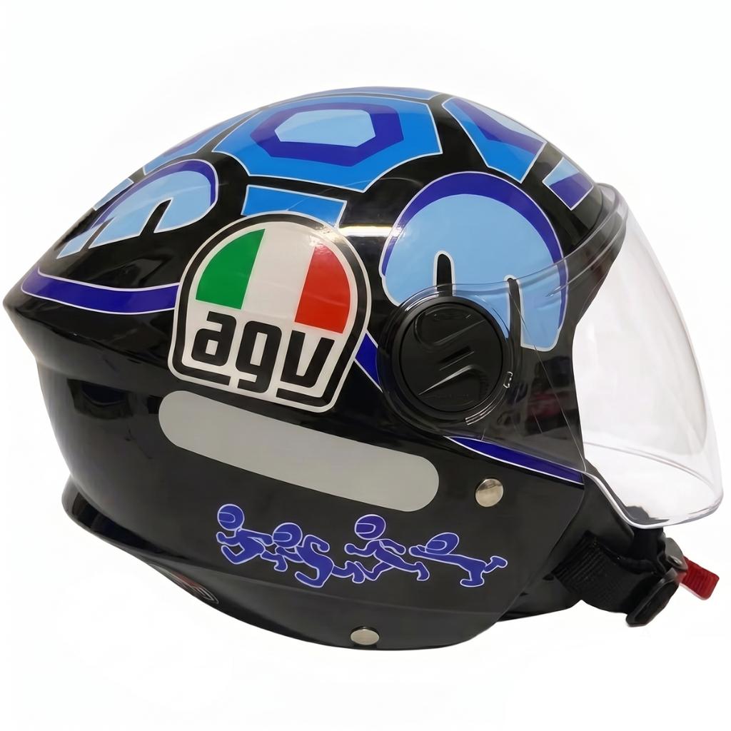 Capacete Aberto Personalizado New Liberty Three Tartaruga Viseira Cristal