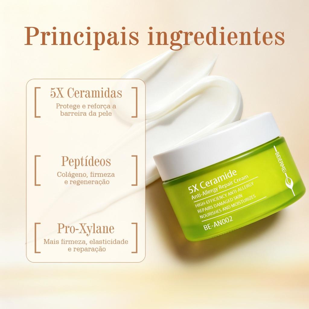 Beiermei Cream Anti-allergy Repair 5X Ceramide 30g/1.0fl.oz Antialérgico Reparação Da Pele Danificada