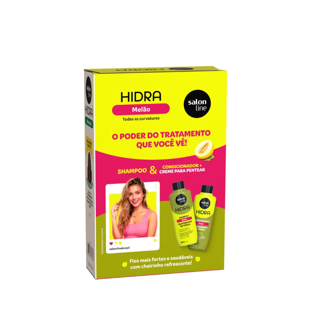 Kit Shampoo E Condicionador Hidra Explosão De Melão 300ml