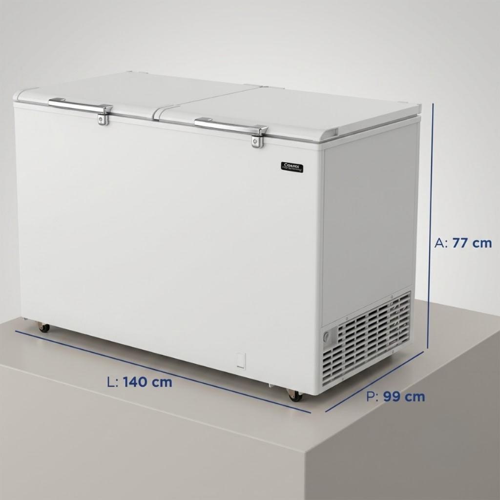 Freezer Conservador Horizontal 468 Litros Ech500 Branco Esmaltec 127V