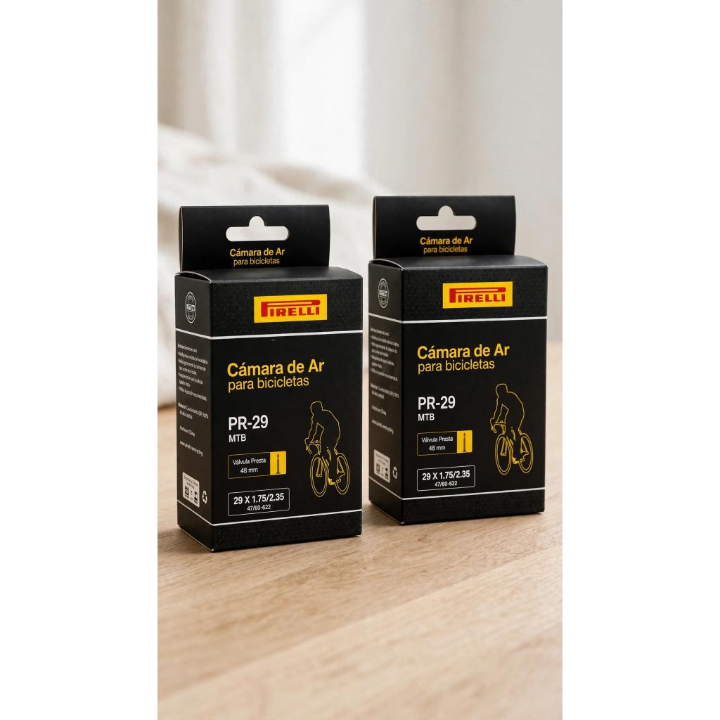 Kit 2 Câmaras De Ar Pirelli Mtb Aro 29 1.75/2.35 Presta 48MM