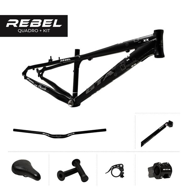 Quadro Aro 26 Gta Rebel Freeride Com Kit Acessórios