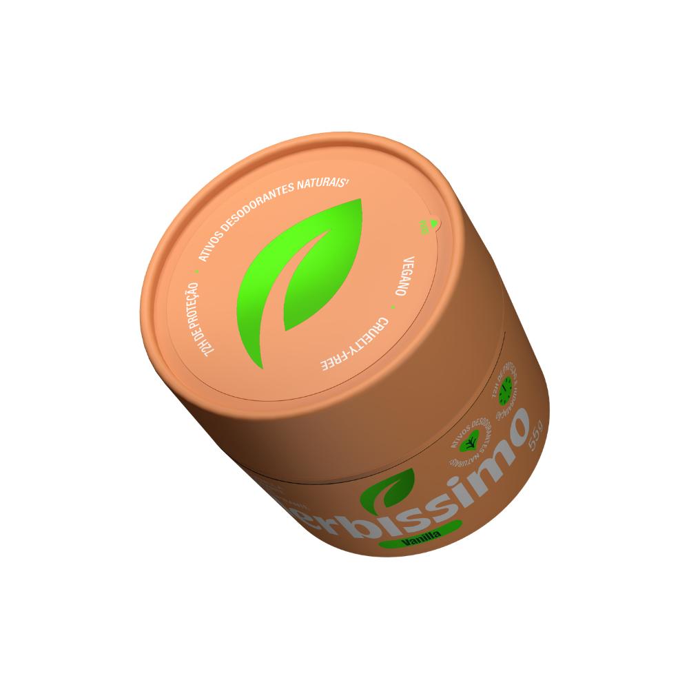 Kit Desodorante Em Creme Antitranspirante Herbíssimo Vanilla 55g (3 Unidades)