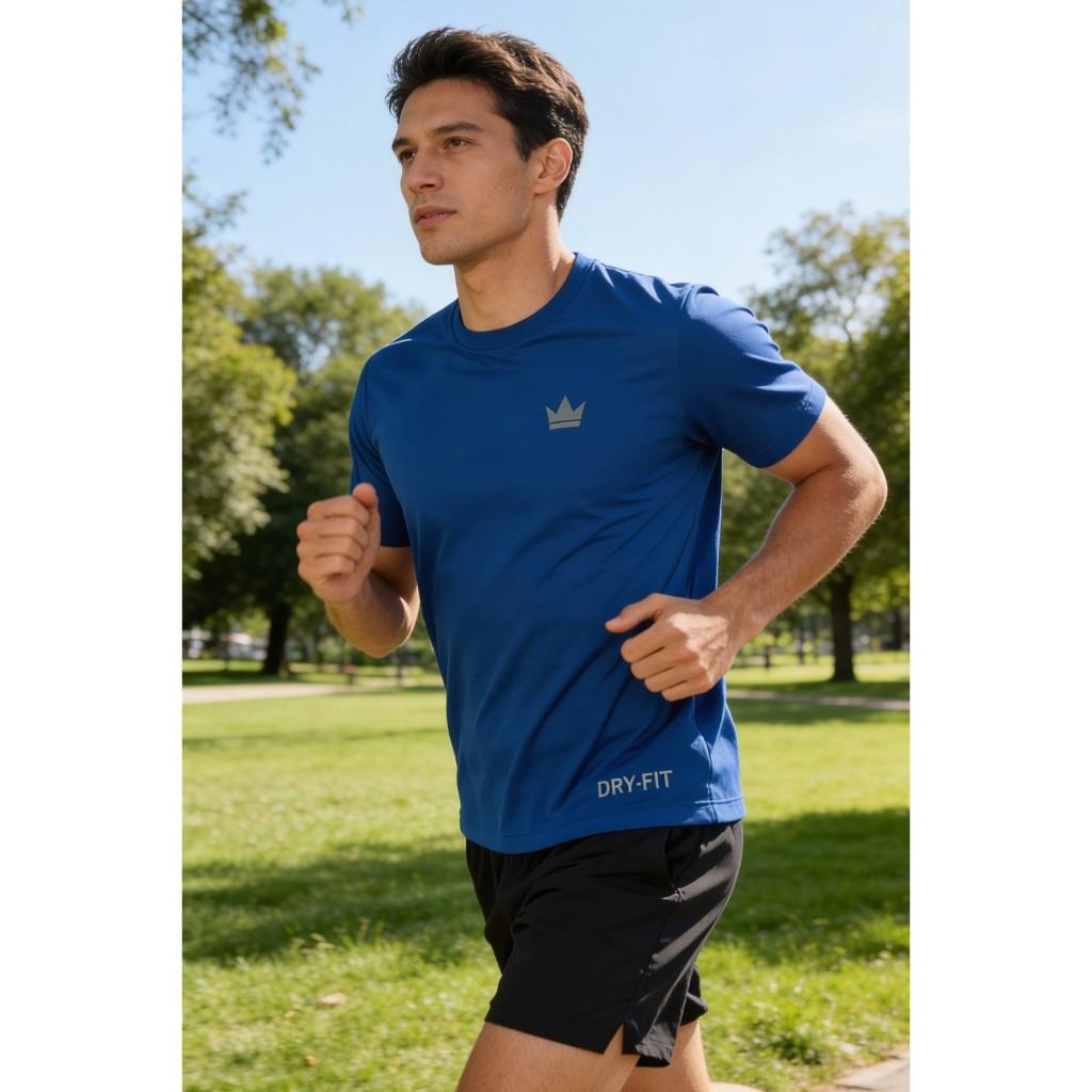 Kit 3 Camisetas Dry Fit Masculina Treino Academia Corrida Ciclismo Beach Tenis Uv Rei Do Esporte
