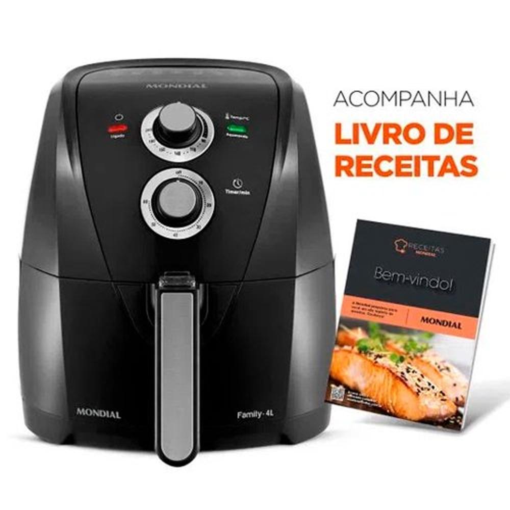 Fritadeira Elétrica Sem Óleo 4L Air Fryer Afn-40-bfs 1500w Mondial