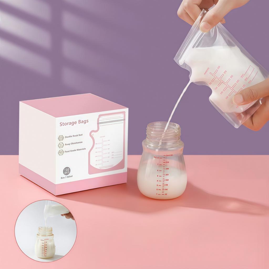 Kit 5/30/60 Sacos Para Armazenar Congelar Leite Materno 250 Ml Freezer -P1