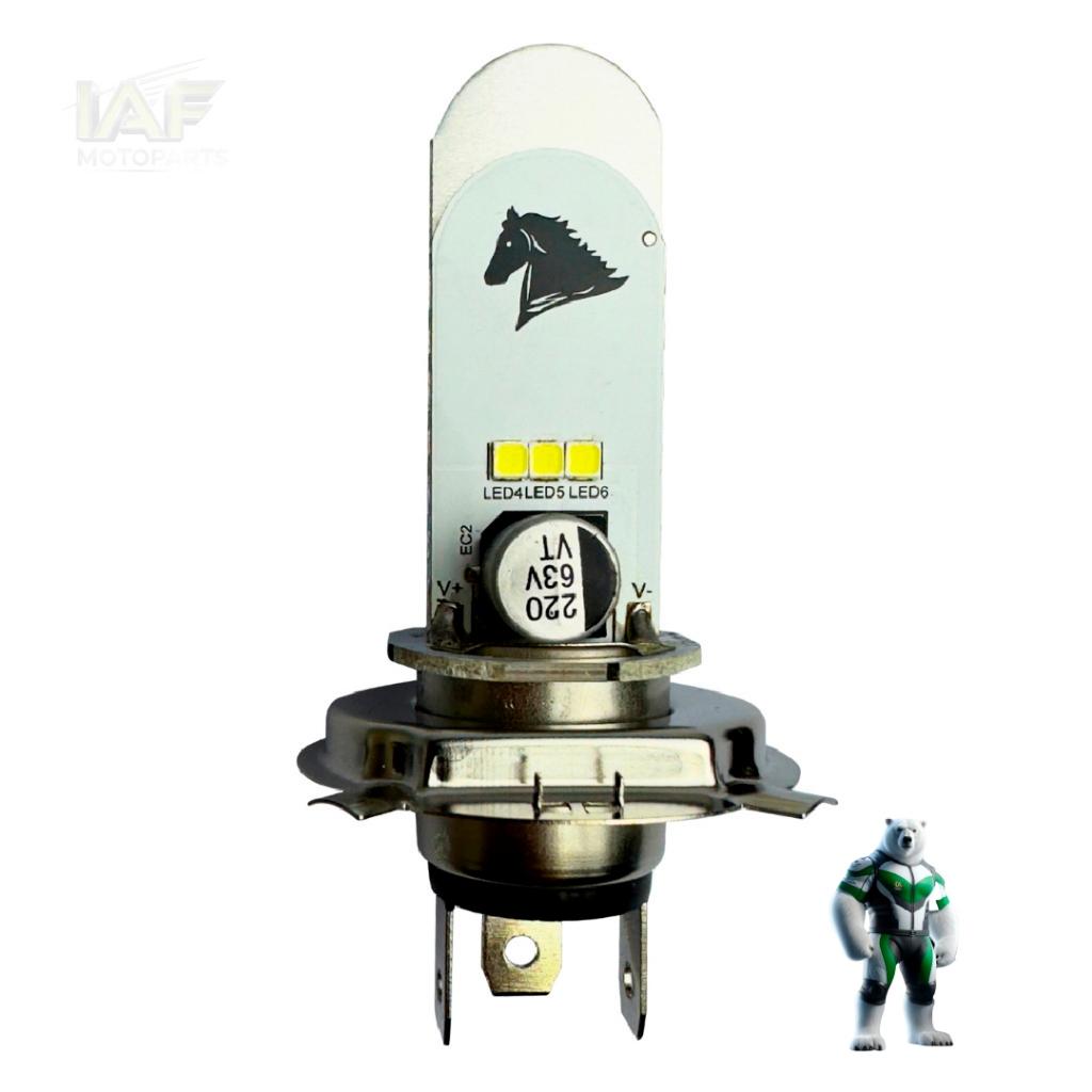 LED Lampada H4 Moto Carro 8000k Cavalinho Efeito Xenon Azul Original