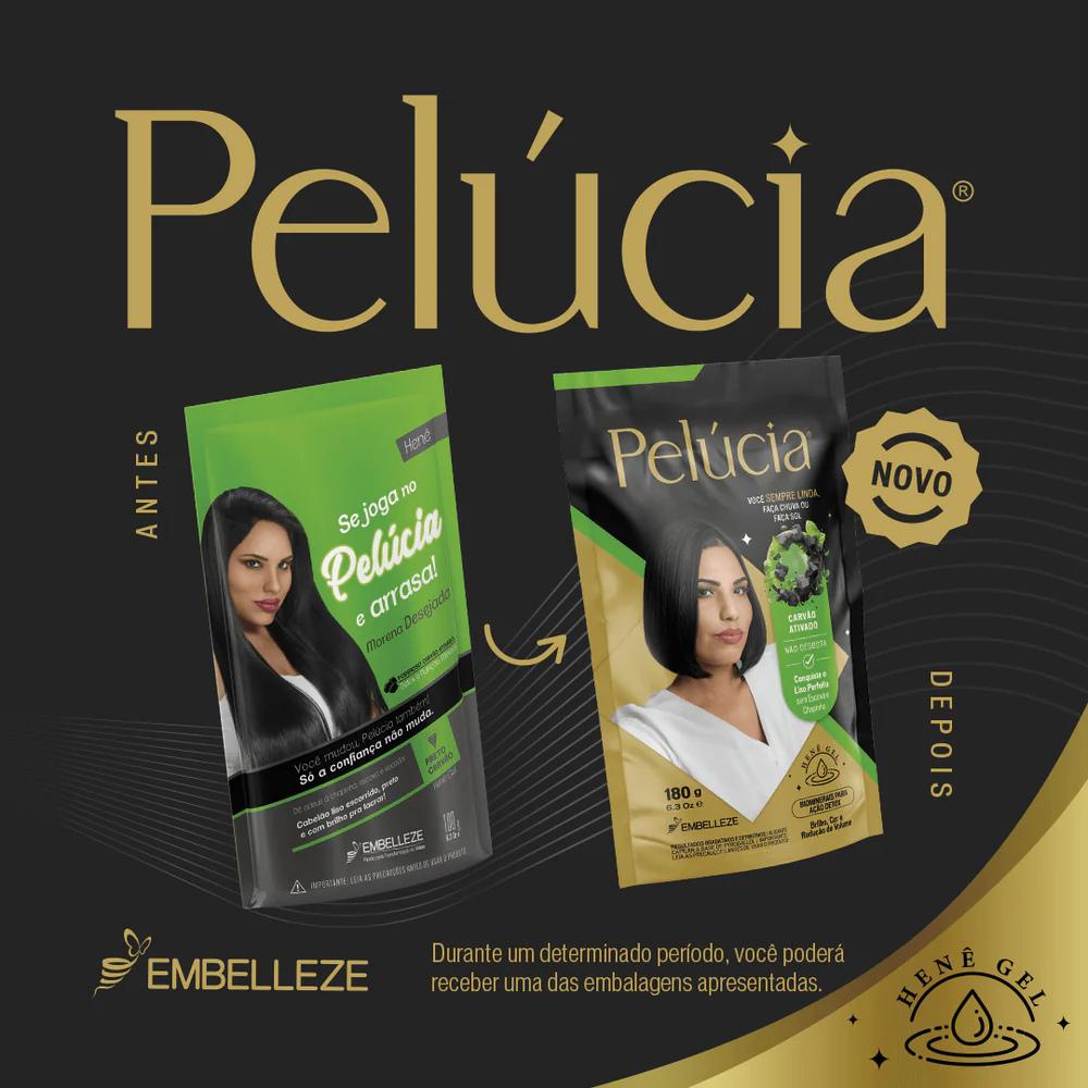 Kit 3 Henê Pelúcia Morena Desejada Pouch