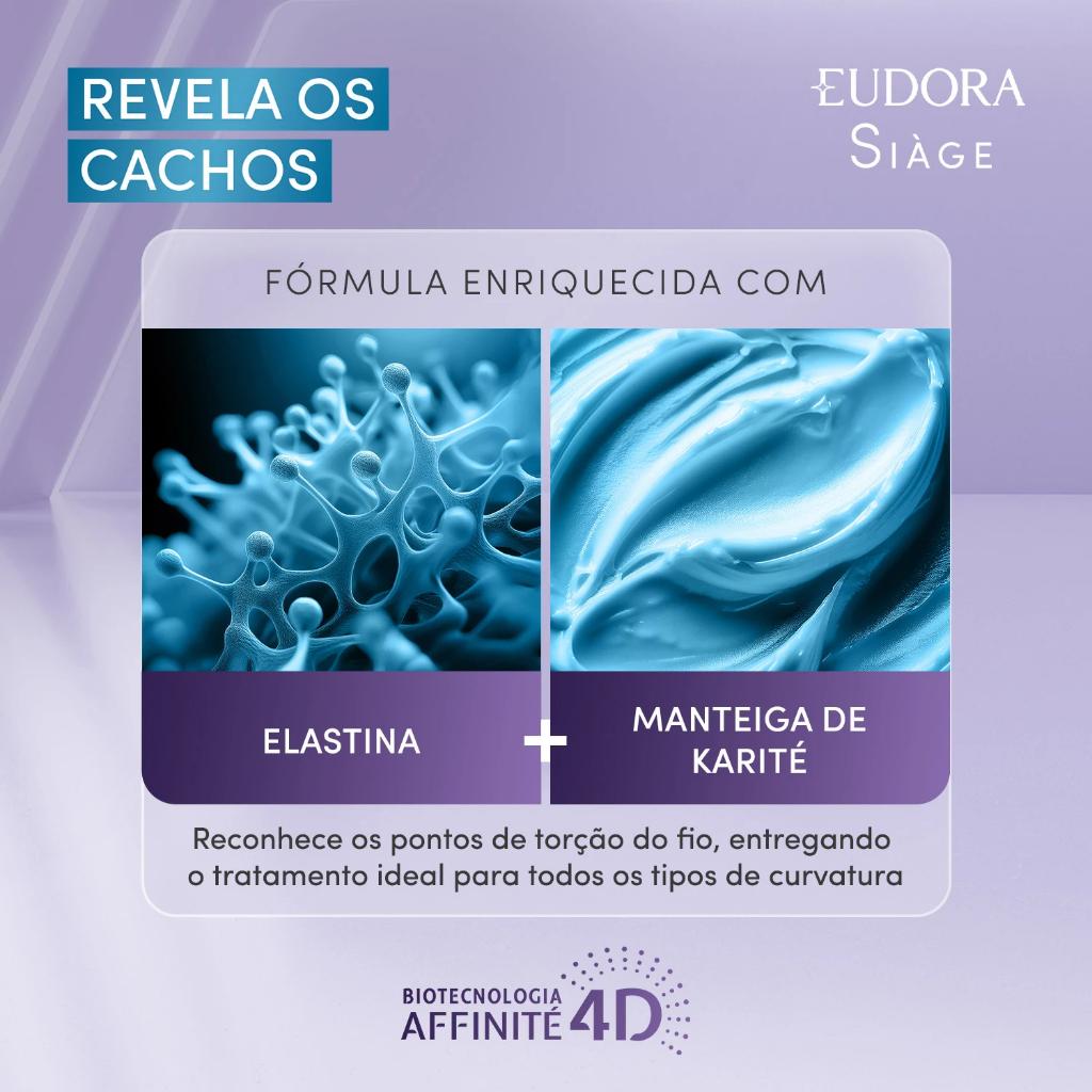 Eudora Creme Para Pentear Siàge Revela Os Cachos 500g
