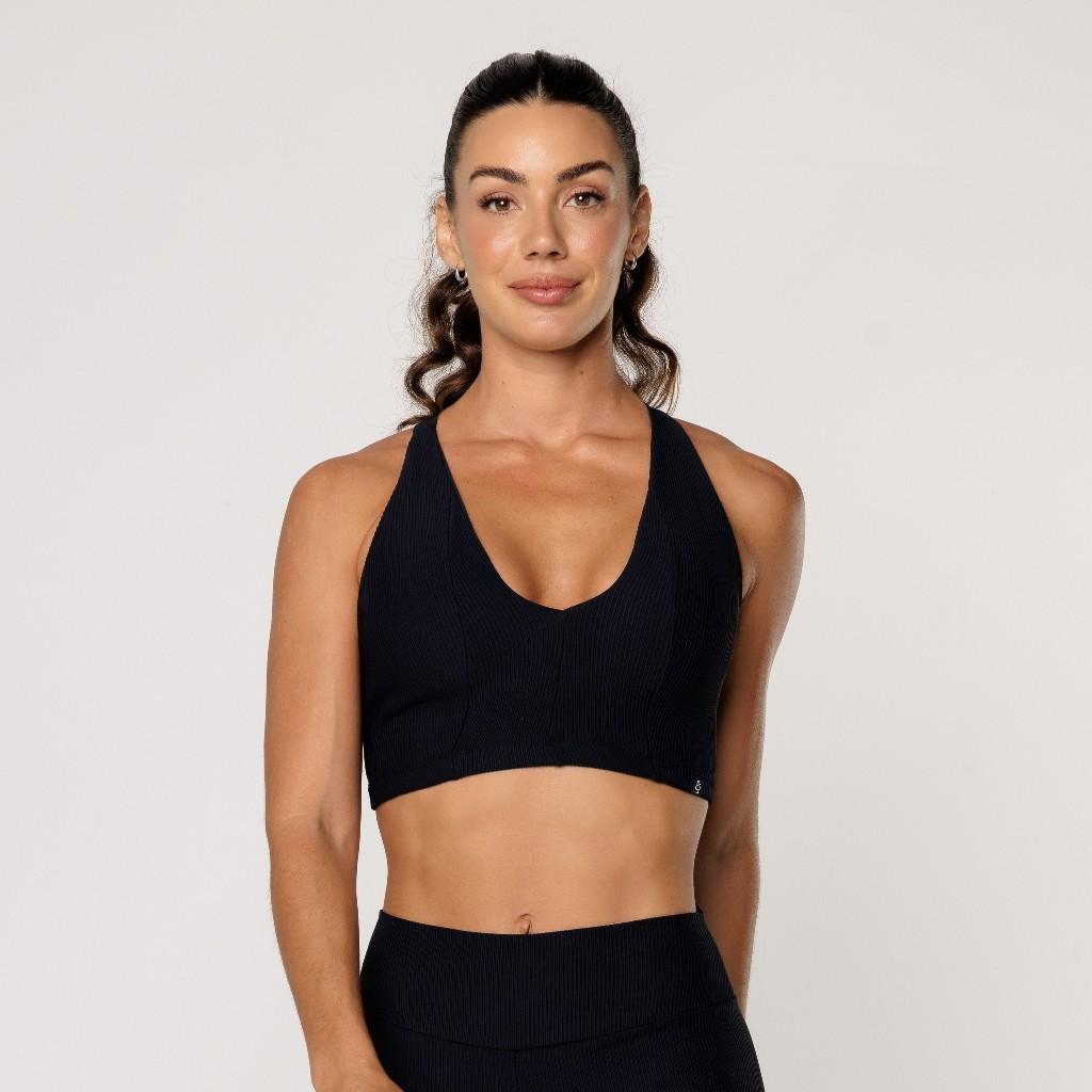Top Fitness Academia Feminino Decote V Texturizado Top Para Academia Elevate