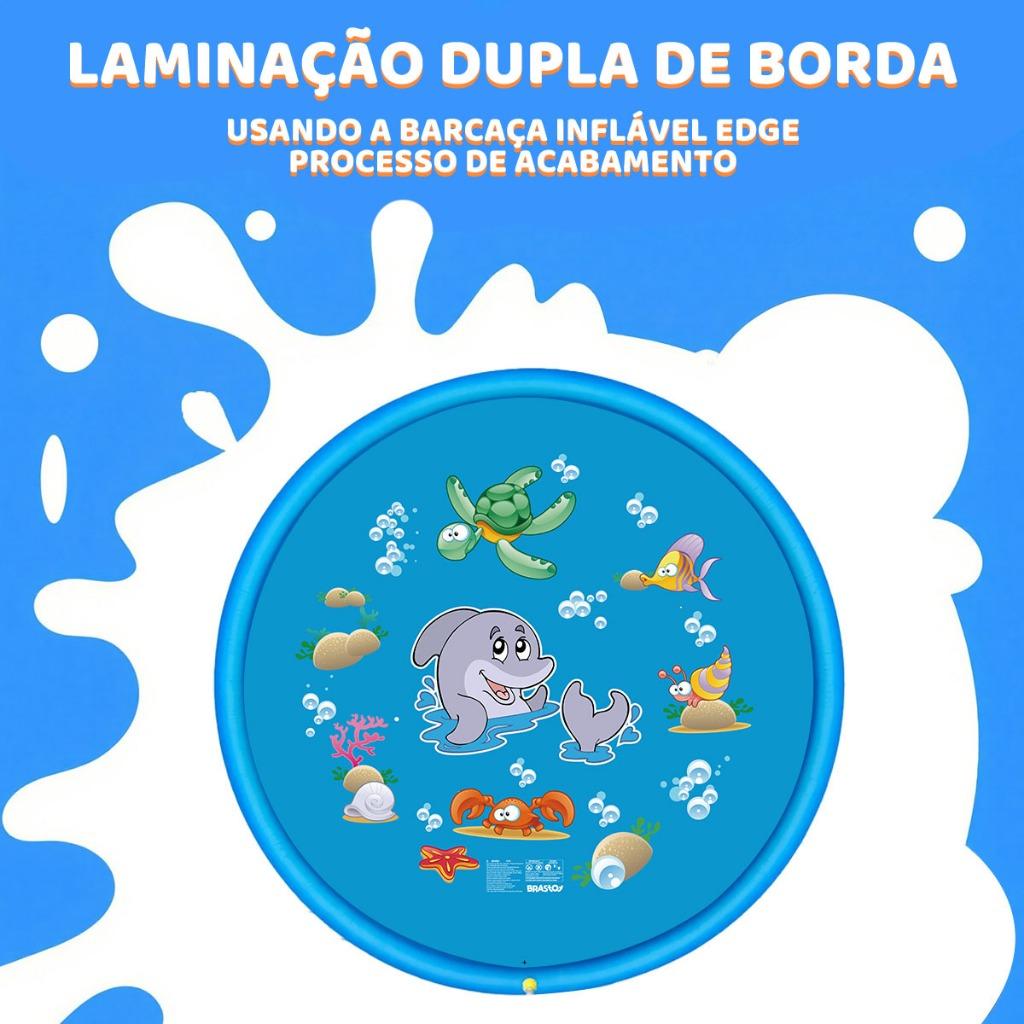 Modus Splash Sprinkler Pad Piscina Chafariz 170cm Tapete De Água Infantil Para Jardim Externo