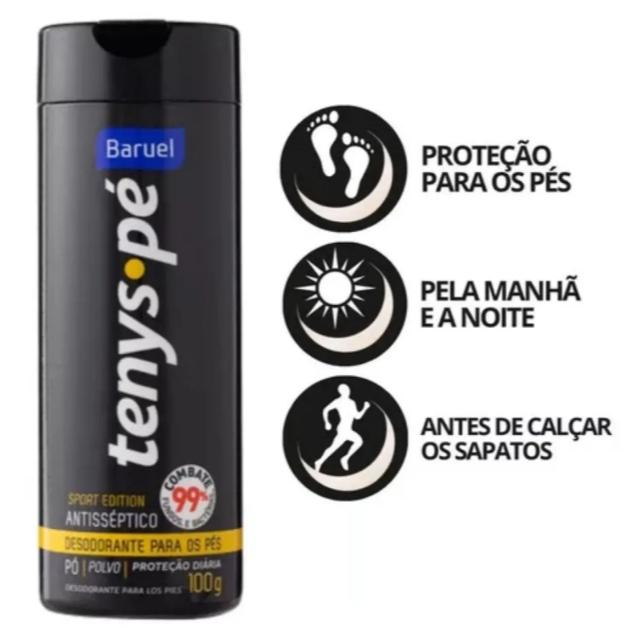 Talco Tenys Pé Sport 100g Baruel