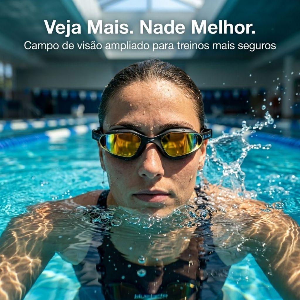 Óculos Natação Speedo Poseidon Espelhado Antiembaçante Uv