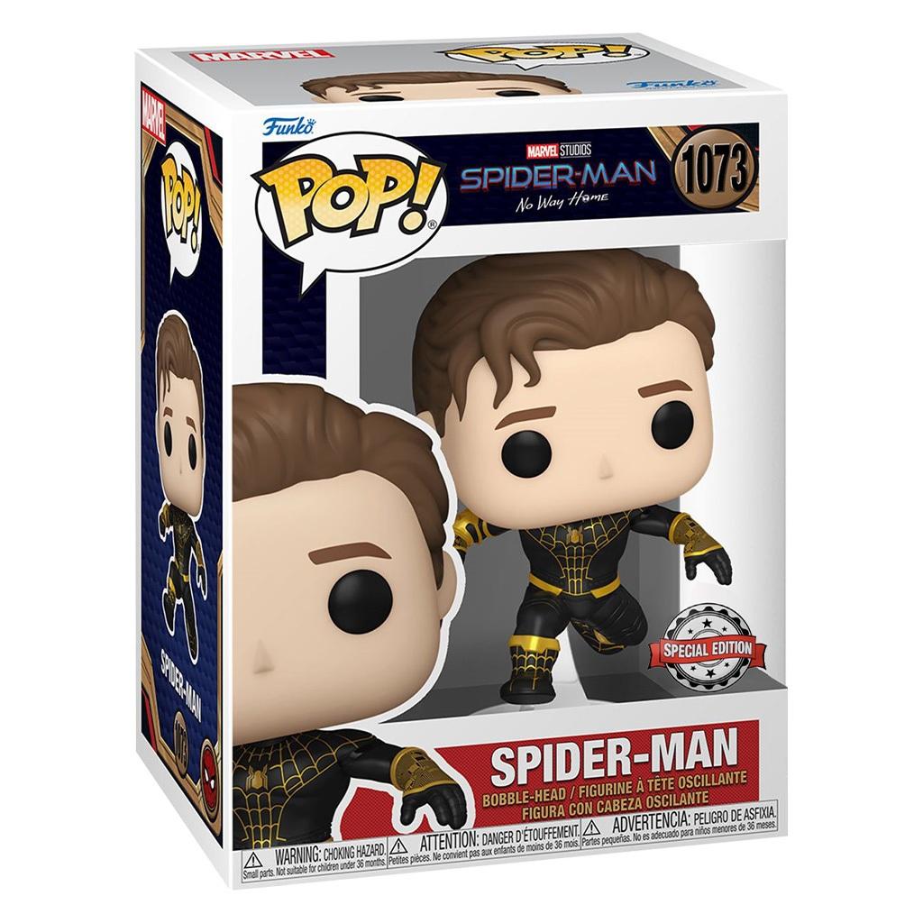Funko Pop Marvel Spider-man No Way S3 Spider-man Black/gold Ex 1073 Novo Original