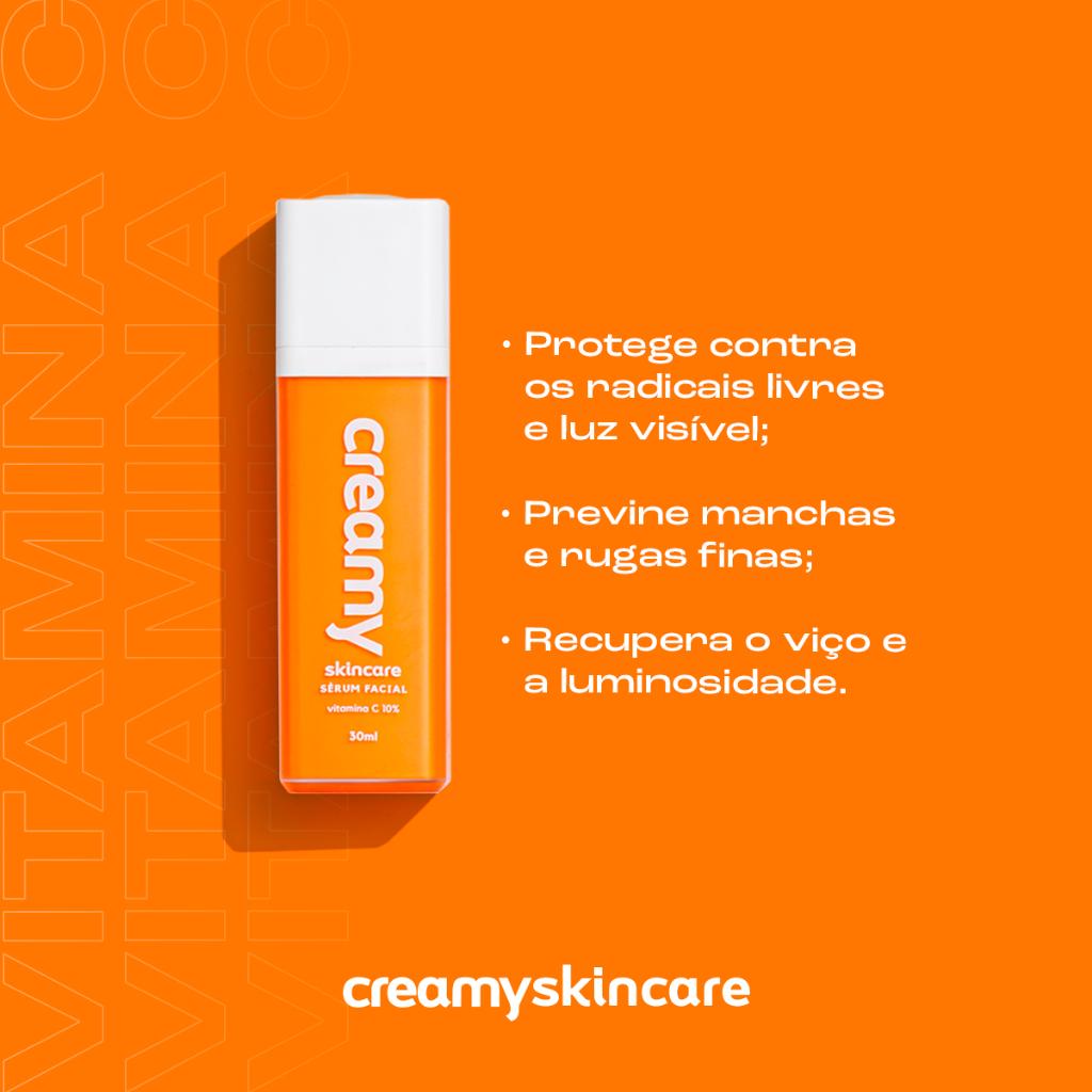 Duo Protetor Solar Fps60 + Sérum Antioxidante - Vitamina C - Creamy Skincare