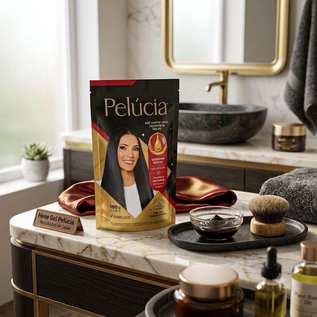 Henê Pelúcia Gel Queratina Pouch 180g