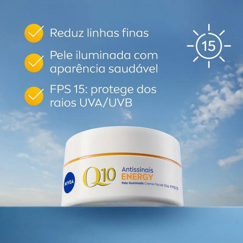 Creme Facial Q10 Energy Diurno Fps15 50g Nivea