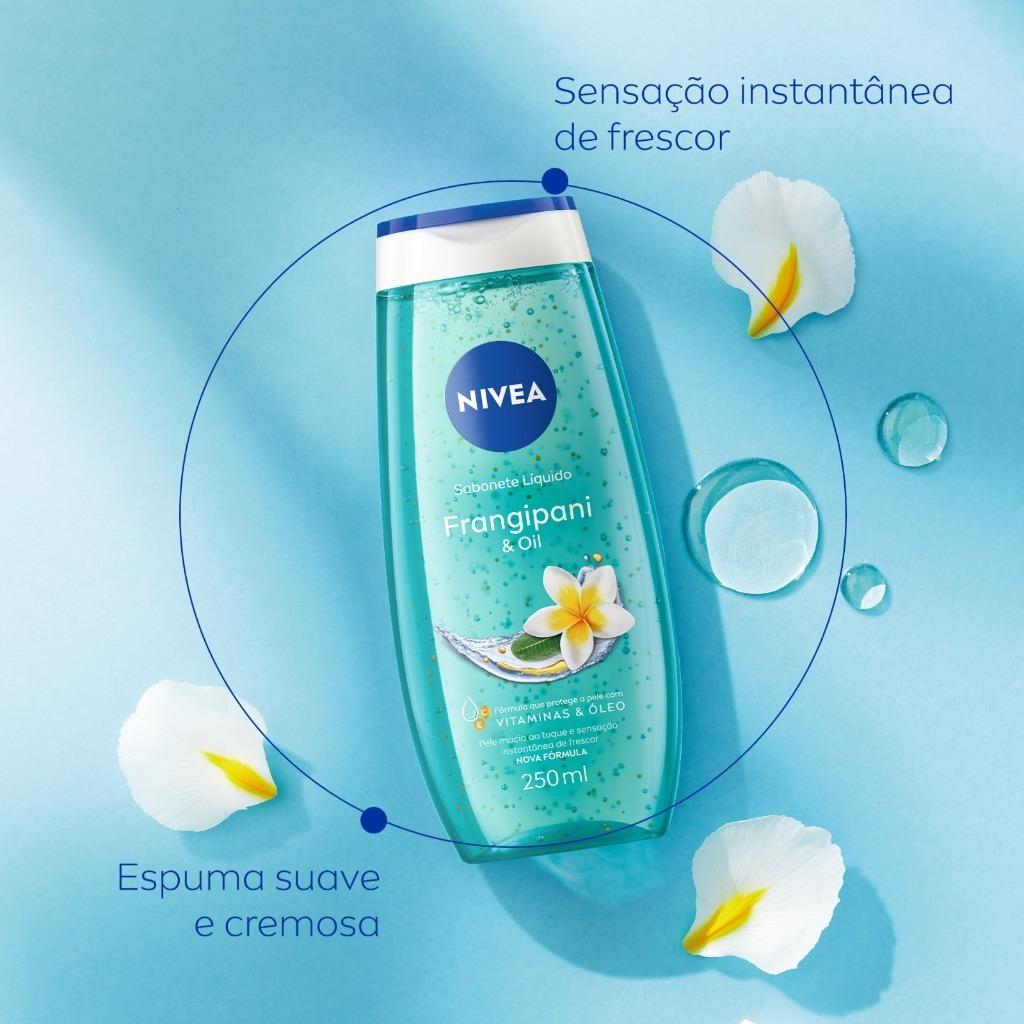 Kit Nivea Sabonete Líquido Frangipani Oil 250ml + Nivea Sabonete Líquido Íntimo Suave 250ml