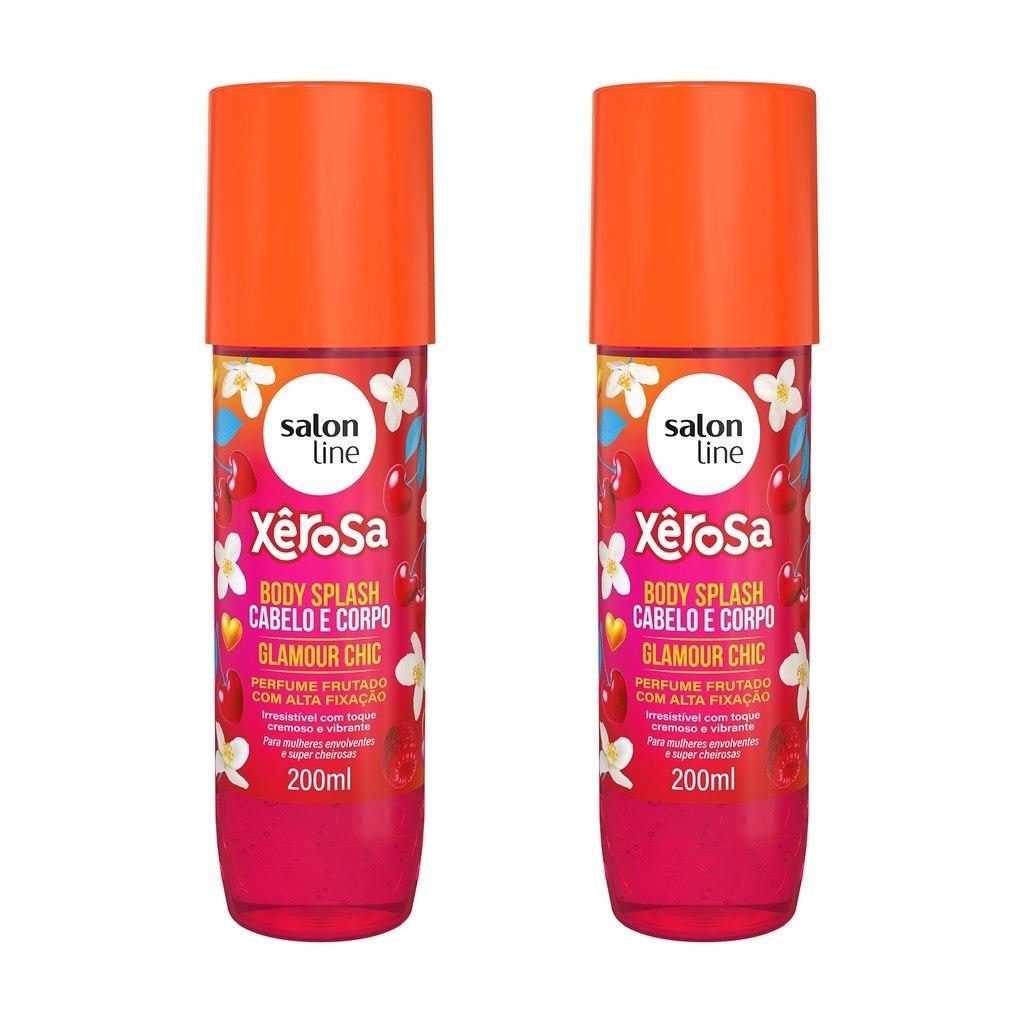 Kit 2 Body Splash Xêrosa Glamour Chic 200ml