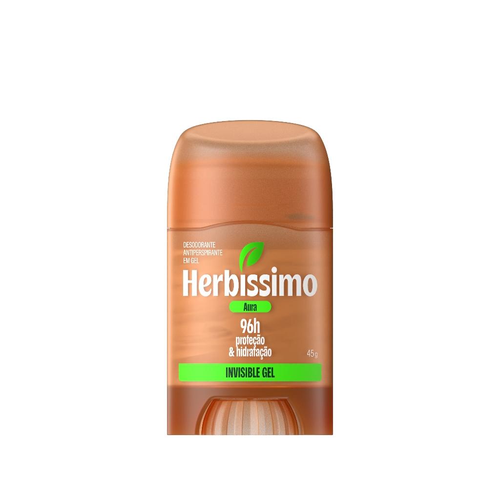 Desodorante Antitranspirante Herbíssimo Invisible Gel Aura 45g