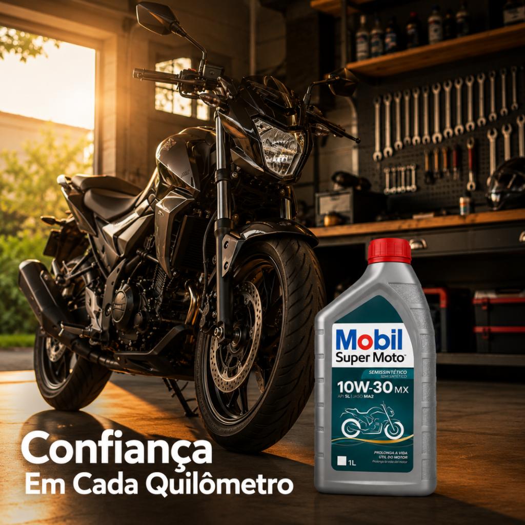 Kit 3 Óleos Mobil Super Moto 10w30 Mx 4 Tempos 1 Litro