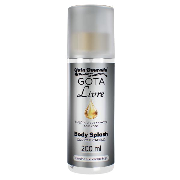 Dupla Body Splash Feminino Gota Dourada 200ml - Intensa E Livre