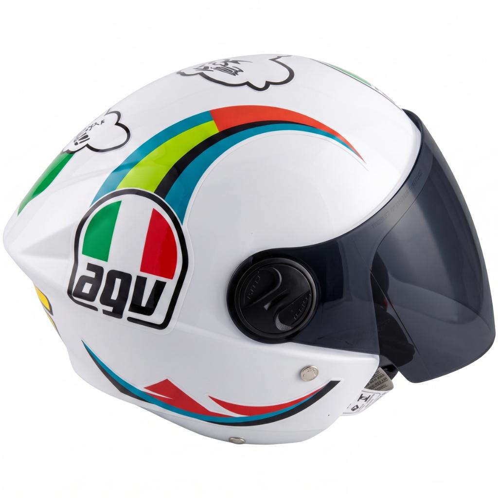 Capacete Aberto Liberty 3 New Presonalizado Meia Lua Blade Viseira Fumê