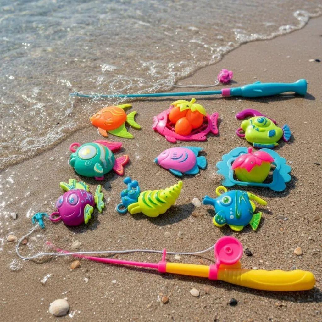 Pescaria Brinquedo Jogo Infantil Pega Peixe Duplo Pescaria Com Varinha Diversão Garantida