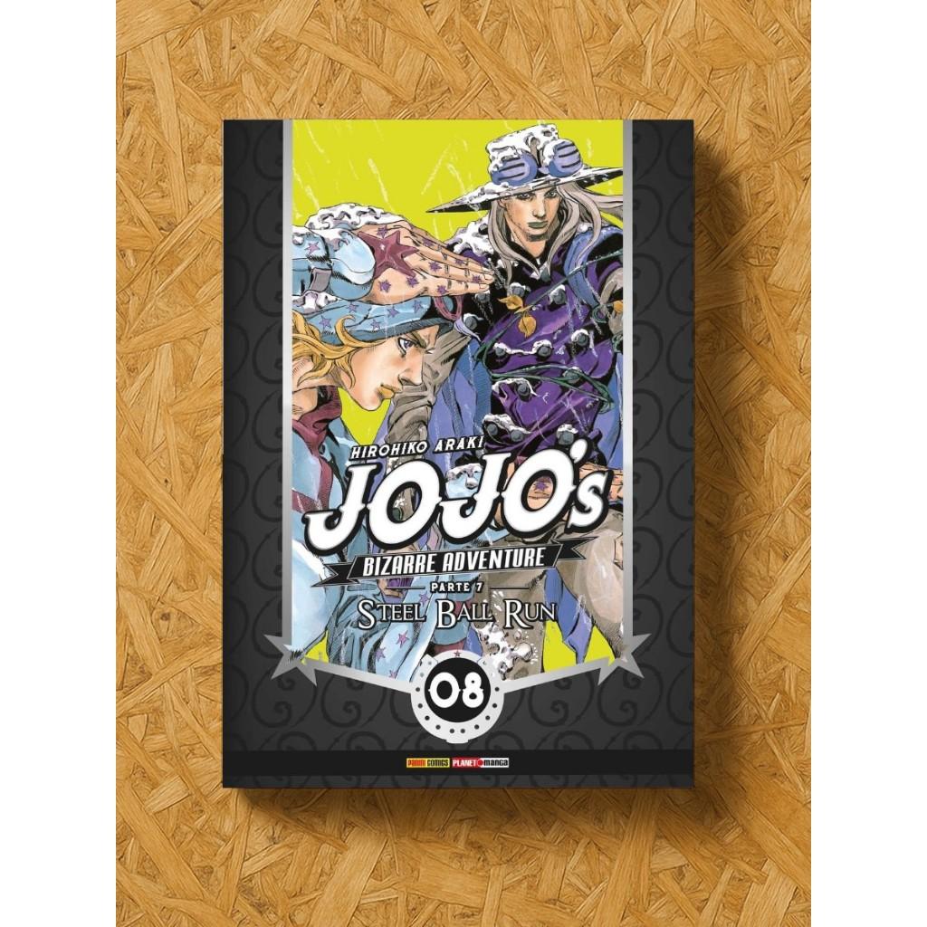 Mangá - Jojo S Bizarre Adventure - Parte 7 - Steel Ball Run 08 - Novo/lacrado