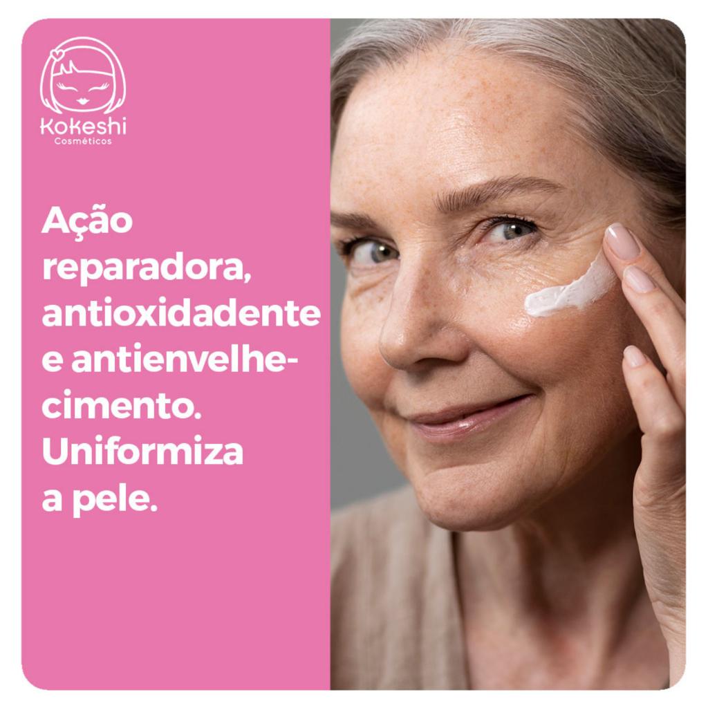 Creme Gel Facial Pele Plena Kokeshi Antienvelhecimento 45g