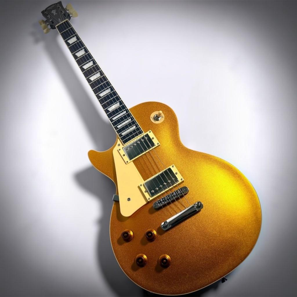 Guitarra Les Paul Seven Canhoto Gold - Lh C/bag - Traste Inox