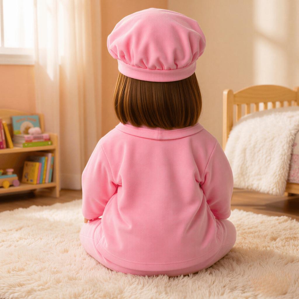Boneca Bebê Reborn Realista Silicone Boneca Vestido E Bolsa De Maternidade