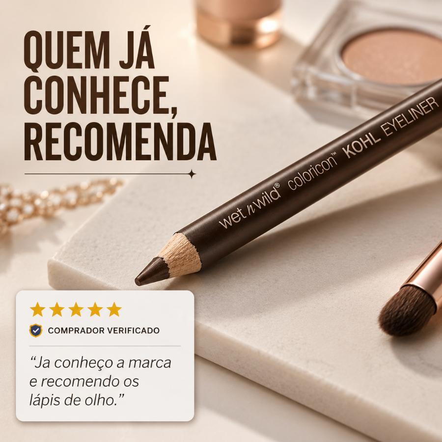Lápis Delineador De Olhos Alta Pigmentação Longa Duração - Color Icon Kohl Liner Pencil