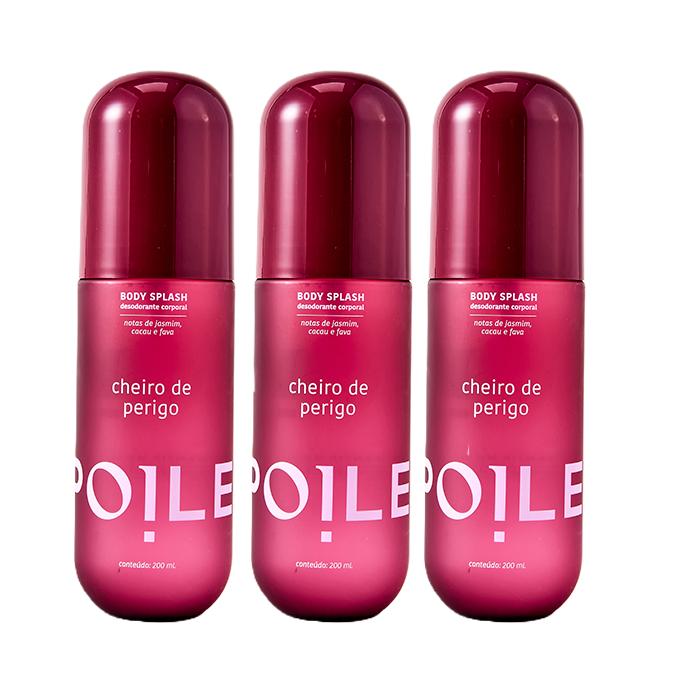 3x Body Splash Cheiro De Perigo - Spoiler