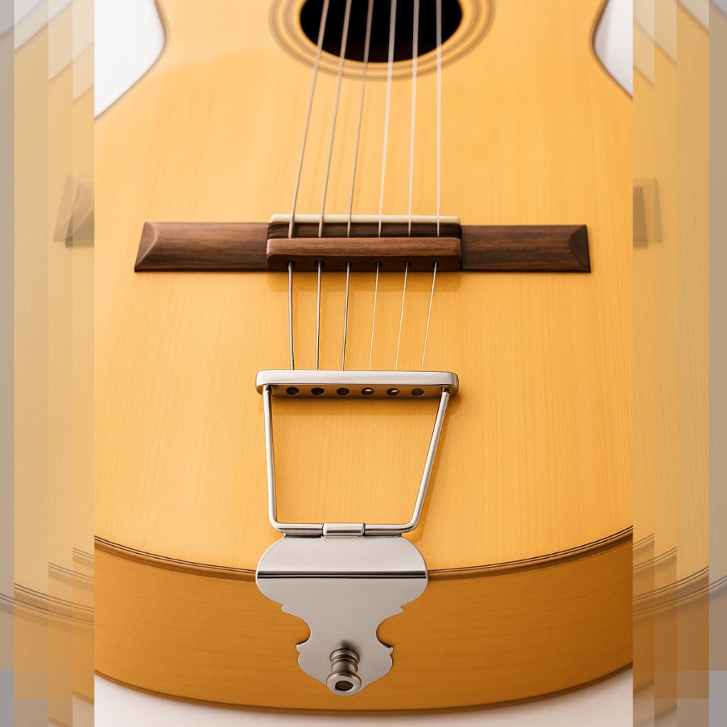 Kit Afirmador Cordal Violão 6 Cordas/12 Cordas Aço Resistente Palheta Roldana Porta Palheta