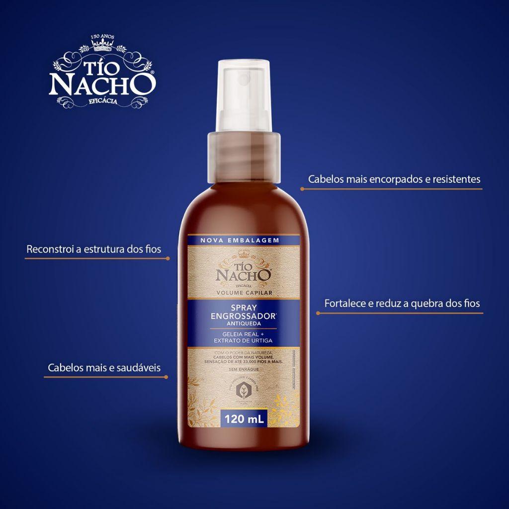 Spray Tio Nacho Engrossador 120ml - Antiqueda E Mais Volume