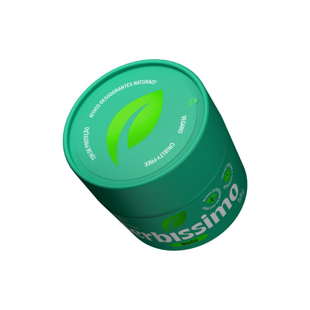 Kit Desodorante Em Creme Antitranspirante Herbíssimo Neutro 55g (3 Unidades)