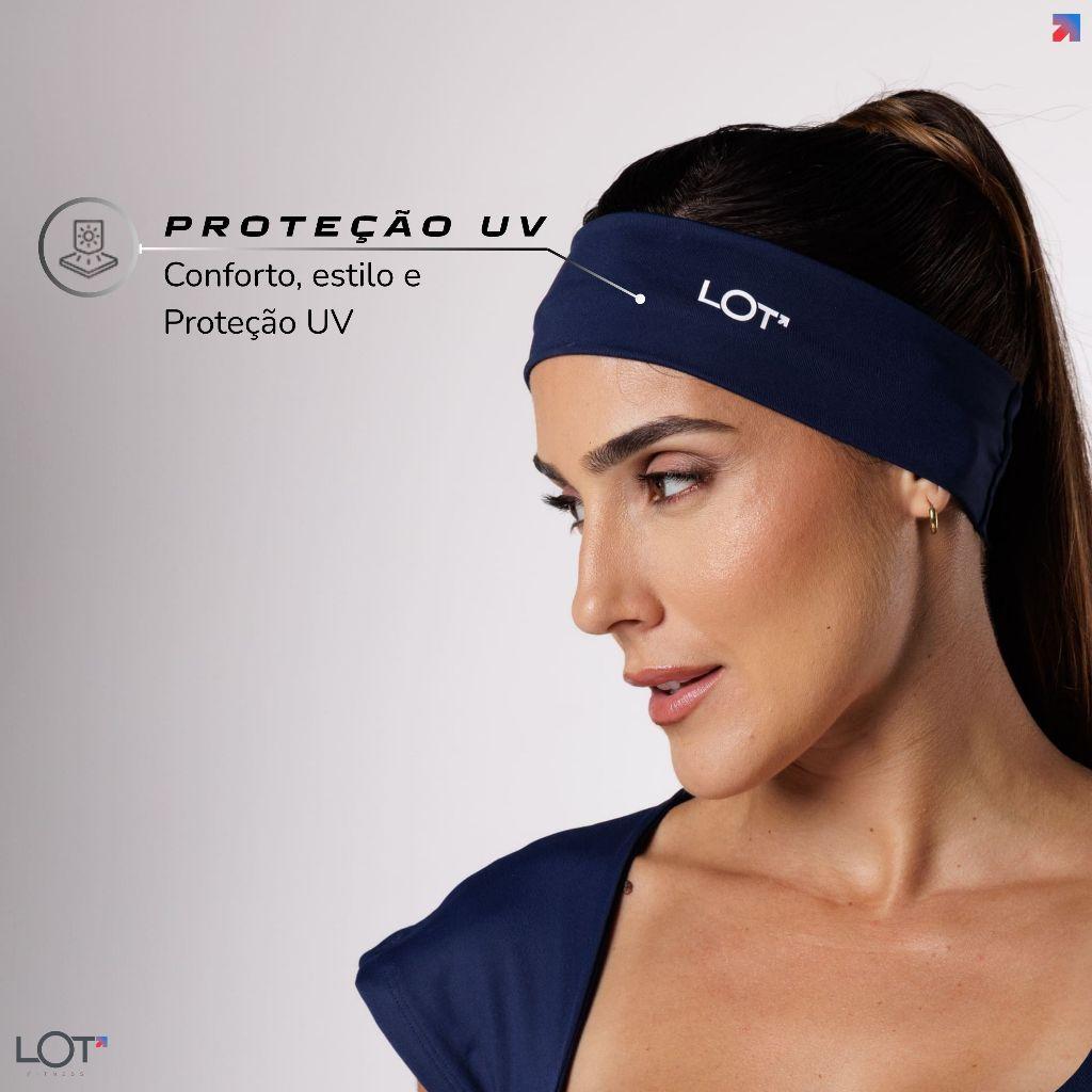 Faixa De Cabelo Headband Elástica Esportiva Academia Poliamida Coleção Duo