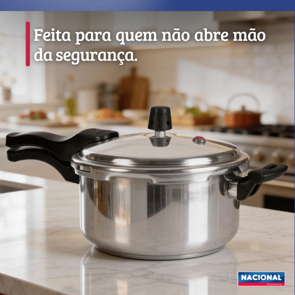 Panela De Pressão Fechamento Externo 3L Fast Polido Nacional