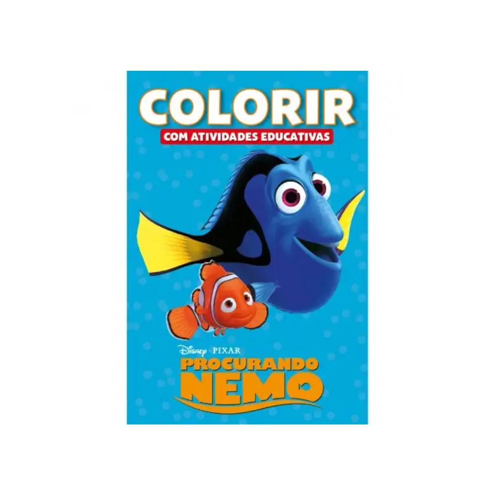 Livro De Colorir Atividades Educativas Disney Procurando Nemo Infantil