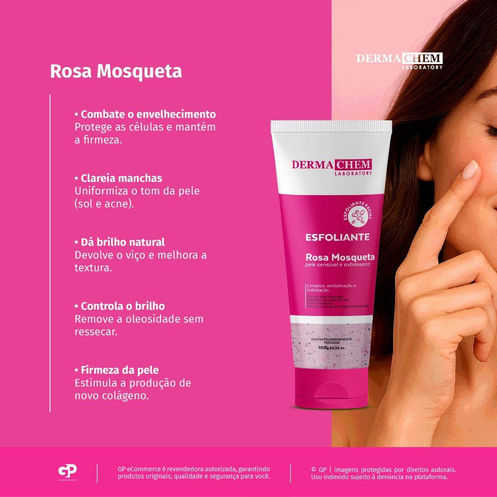 Kit 2 Esfoliante Rosa Mosqueta E Vitamina C Dermachem