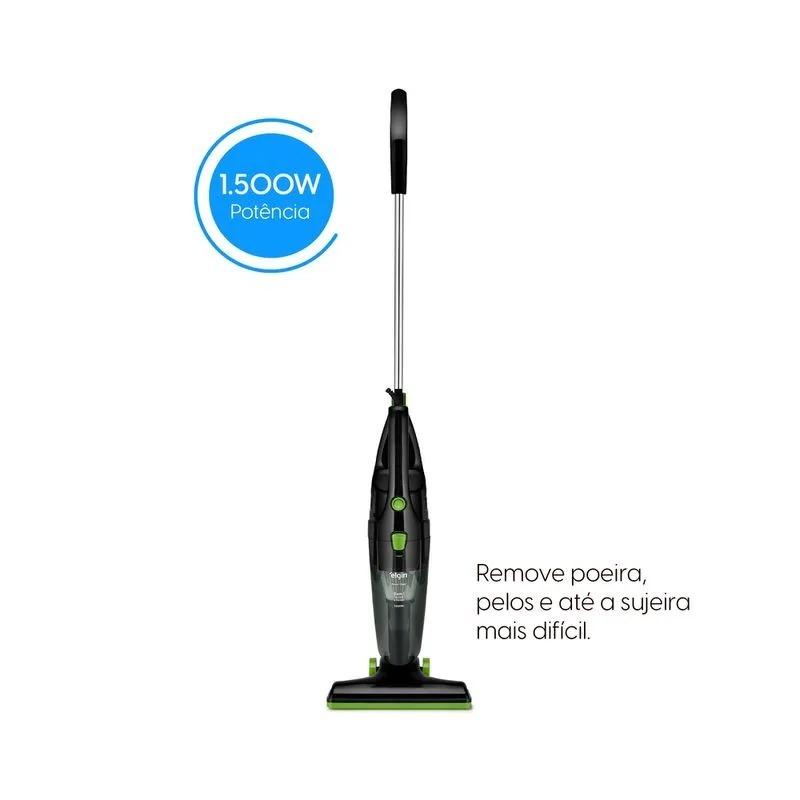 Aspirador De Pó Vertical 2 Em 1 Portátil Elgin 1500w Preto