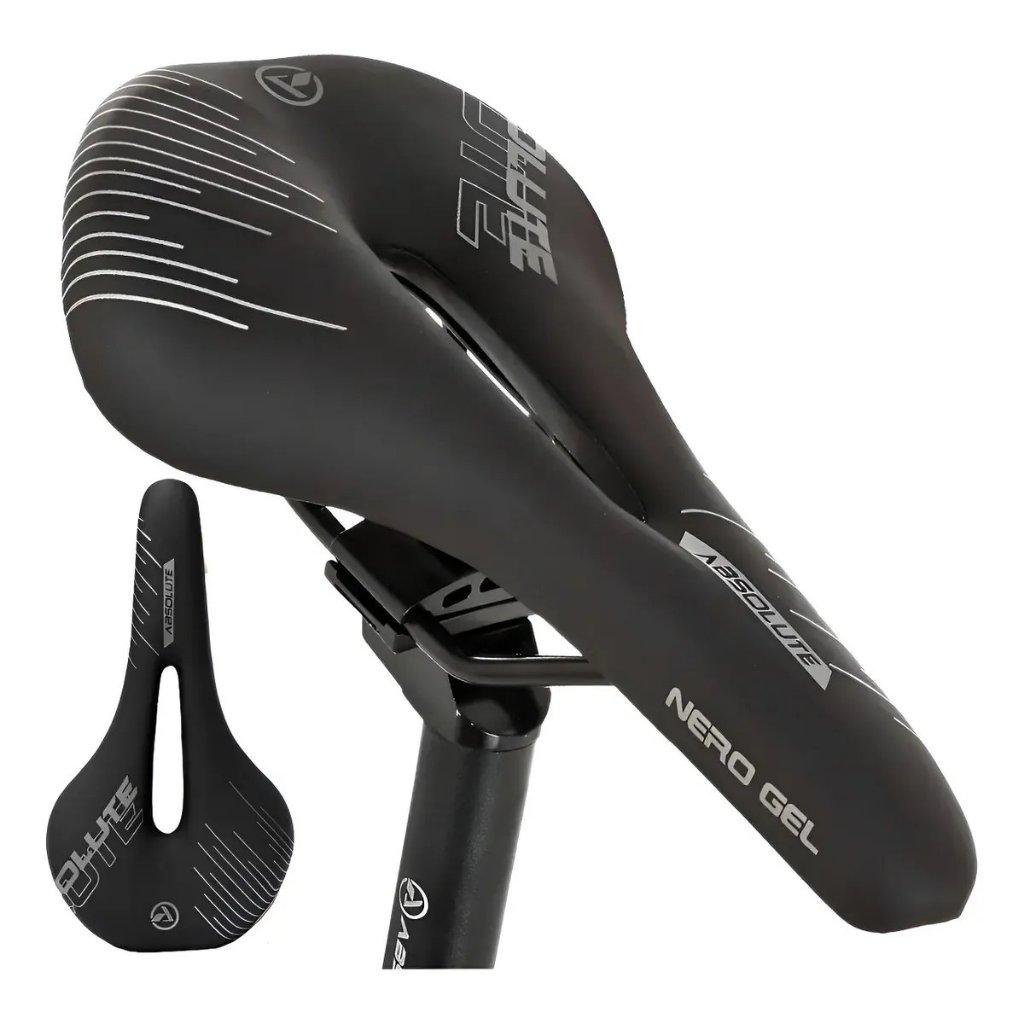 Selim Gel Absolute Nero Antiprostático Mtb Speed Gravel Pto