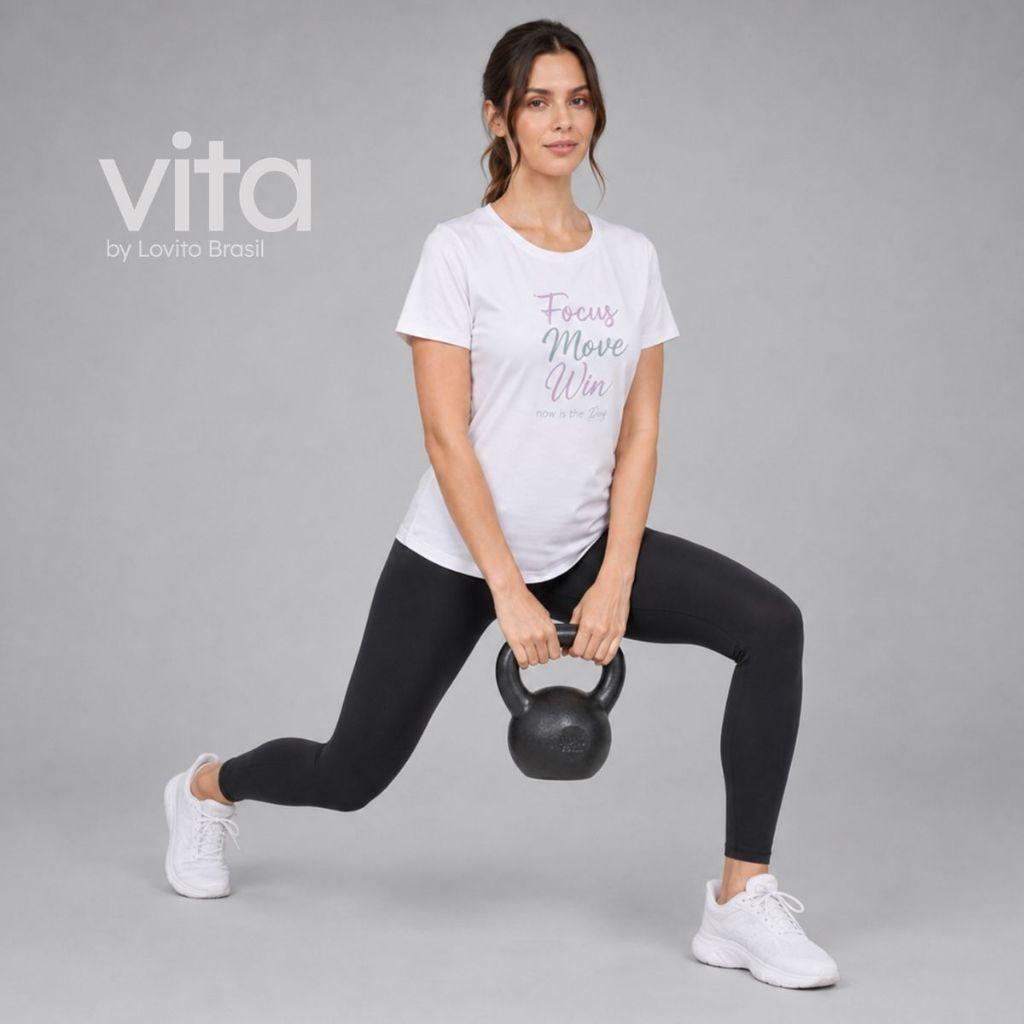 Lovito Camiseta Esportiva Feminina Dry Fit Estampa Focus Move Win Pkb18761906