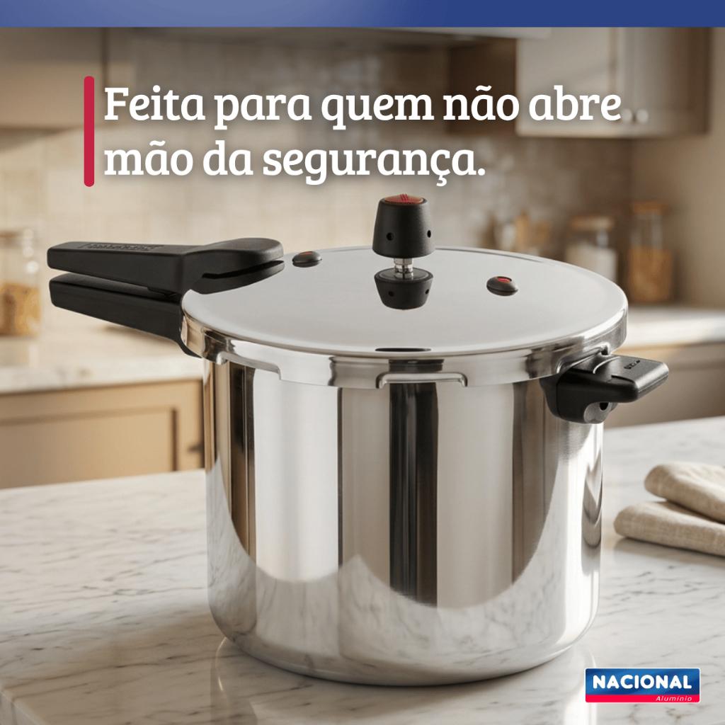 Panela De Pressão Fechamento Externo 10L Polido Nacional