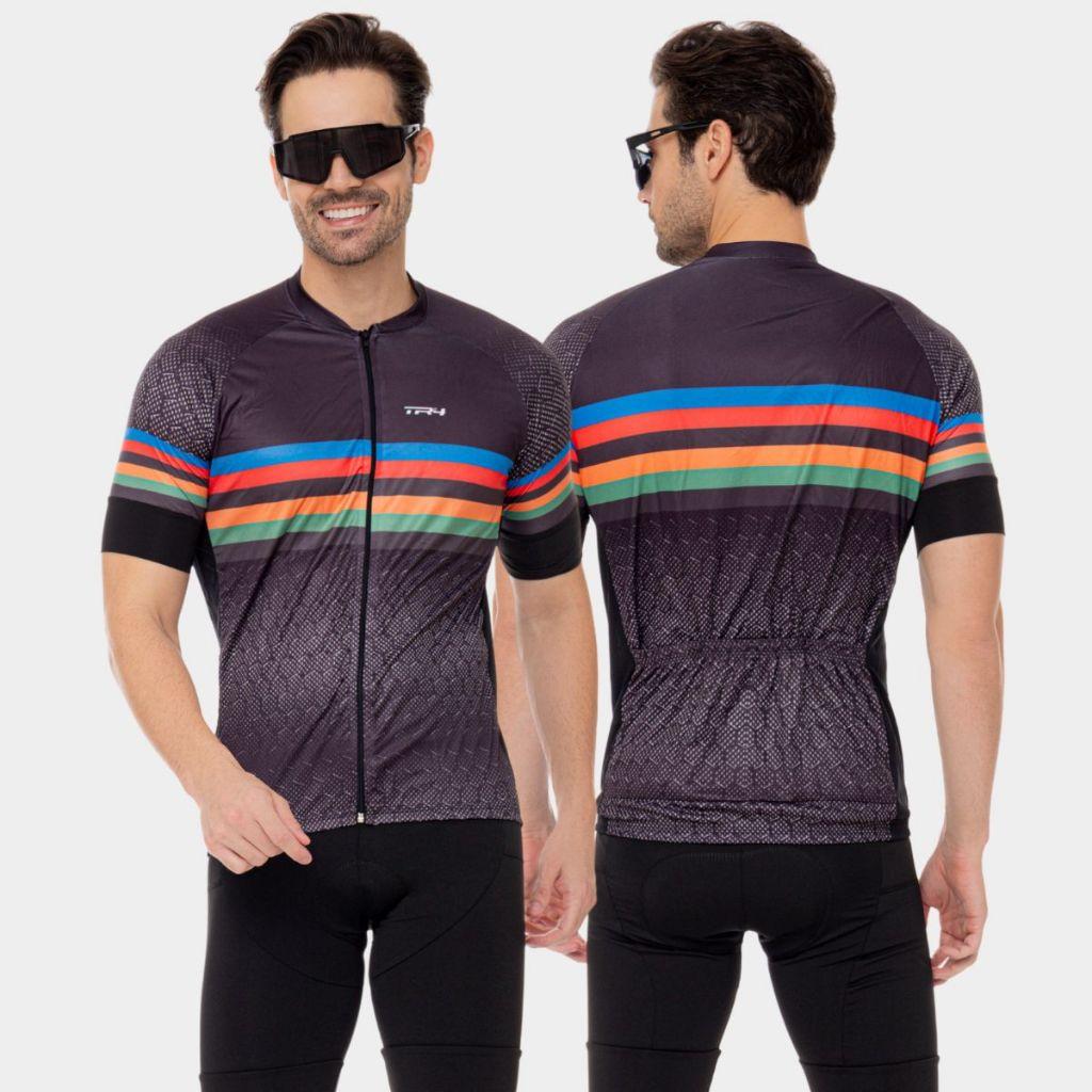 Camisa Ciclismo Masculina Blusa Premium Ciclista Zíper Total Bike Pedal Mtb