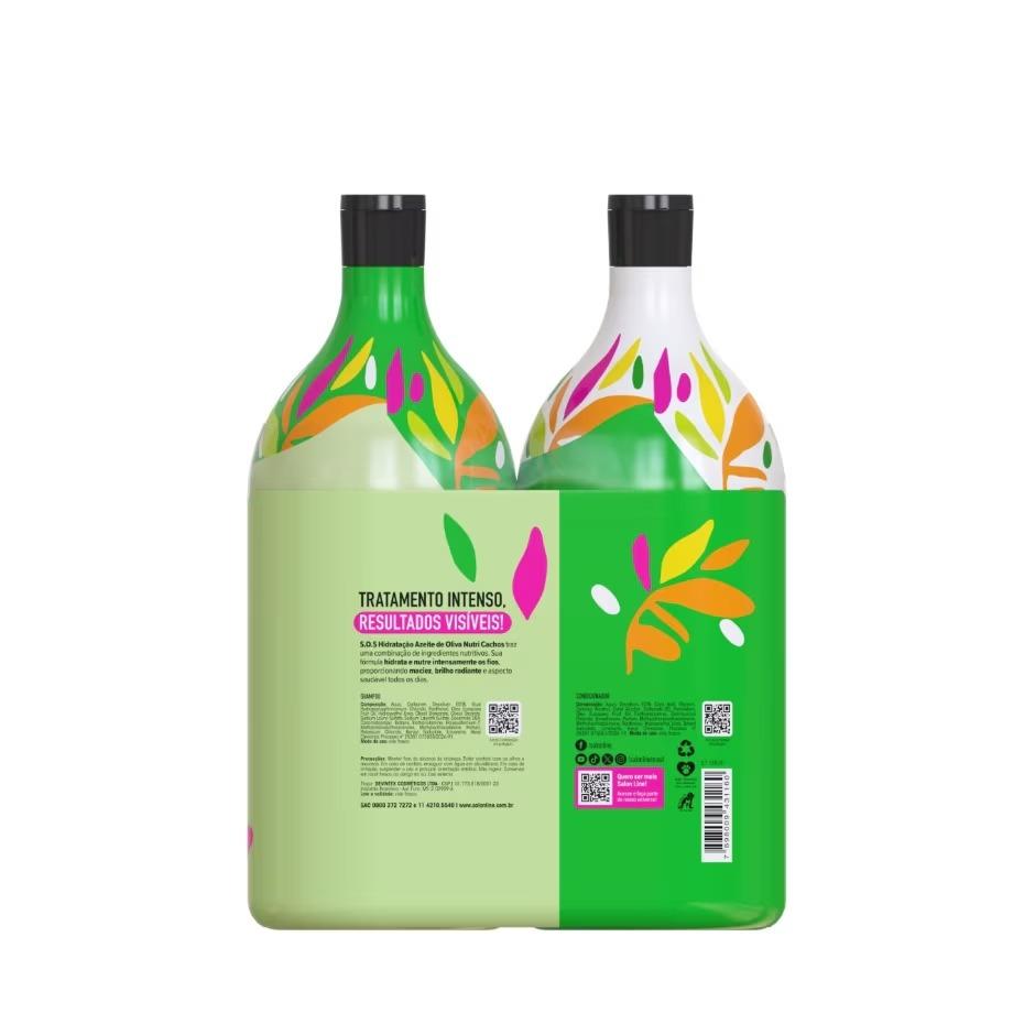 Kit Sos Hidratação ULTRA Cachos Com Máscara De Hidratação Salon Line
