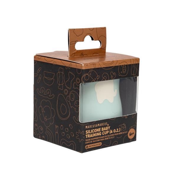 Copo Anatômico Em Silicone 120ml Elefante Ollie Verde Menta Marcus