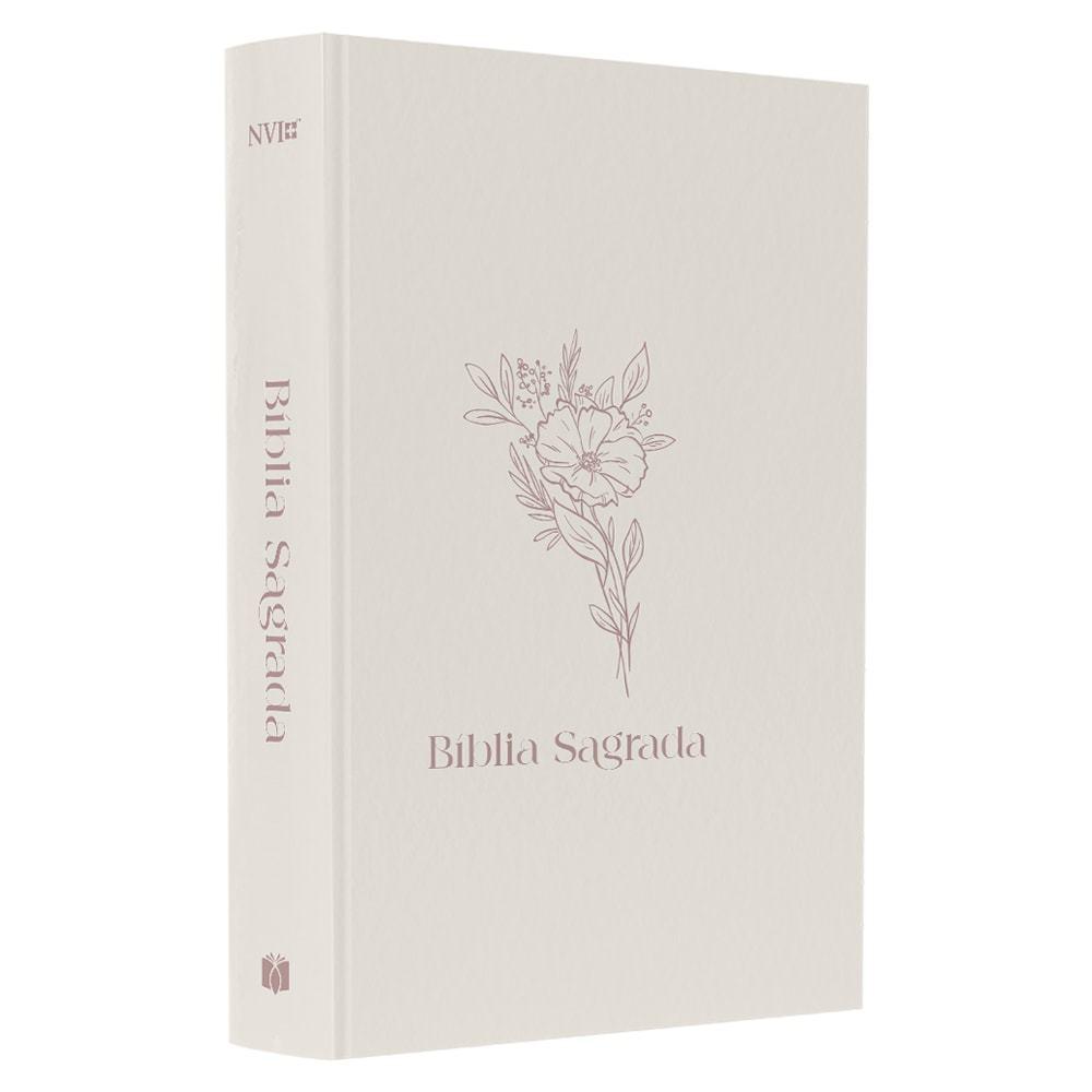 Kit Bíblia Sagrada Flor Nvi Letra Normal Capa Dura + Caderno Moleskine Com Pauta Floresça Onde Deus Te Plantou
