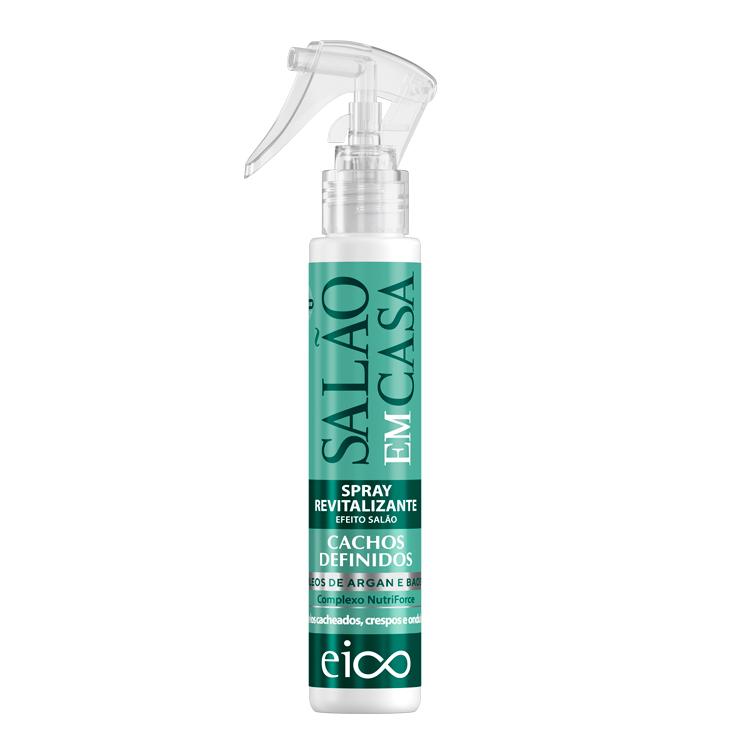 Eico Spray Leave-in Revitalizante Proteção Térmica Filtro Uv Salão Em Casa Cachos Definidos 120ml